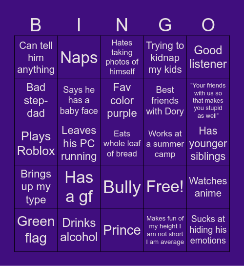Bestie bingo Card
