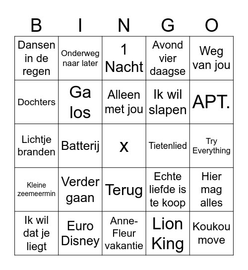 Kids bingo! Bingo Card