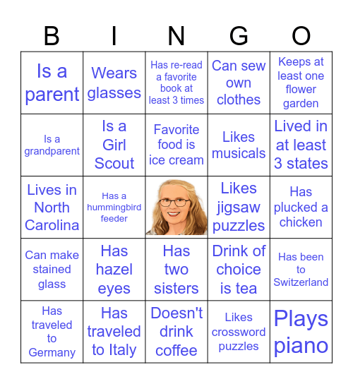 Mamaw's Bingo Card