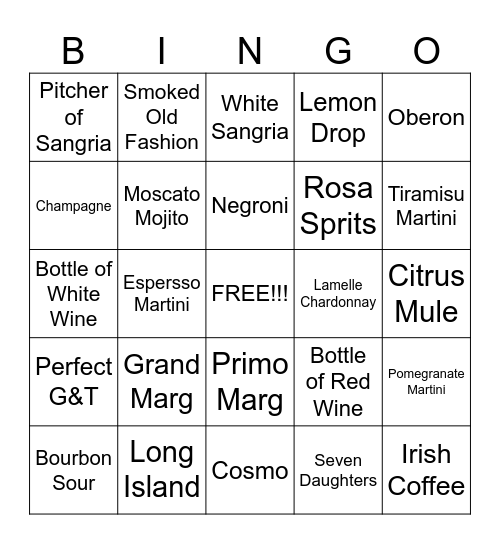 SERVER BINGO Card