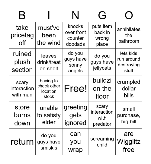 TLK Bingo 7/23/2025 Bingo Card