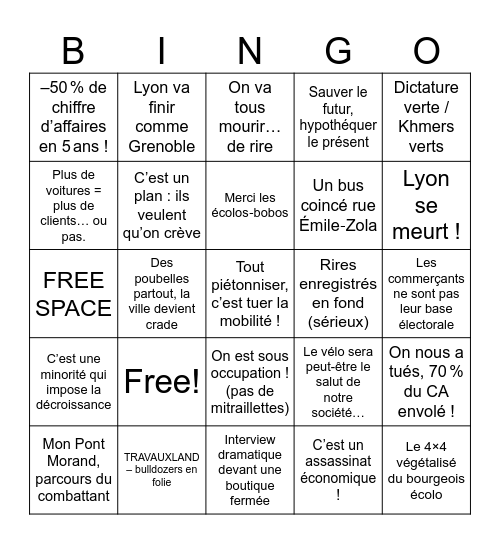 Vincent Lenzi Bingo Card