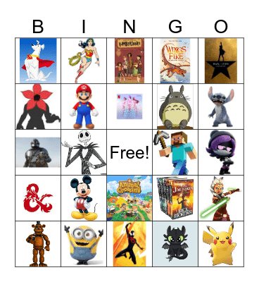 Geek #3 Bingo Card