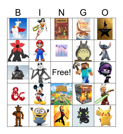 Geek #3 Bingo Card