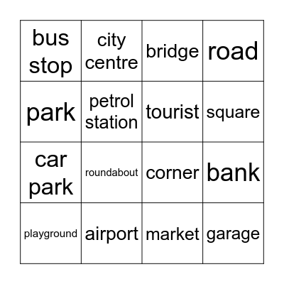 Unit 4 Bingo Card