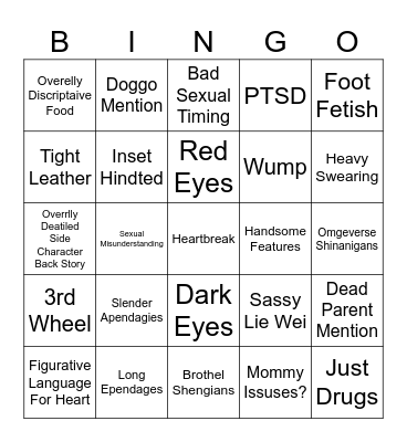 Meat Bun Bingo Card