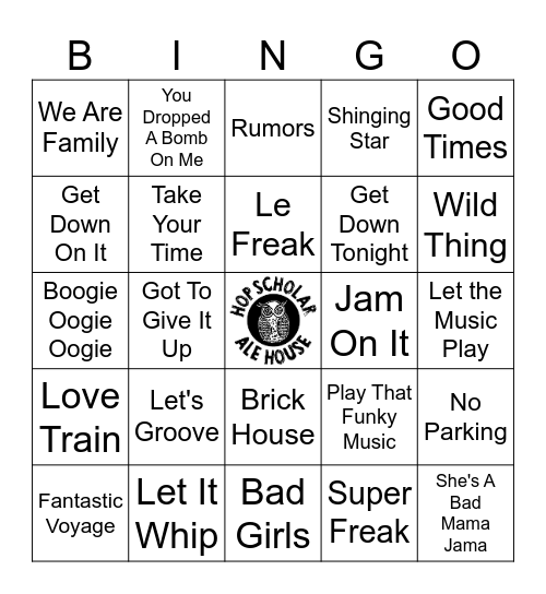 Roller Rink! Bingo Card