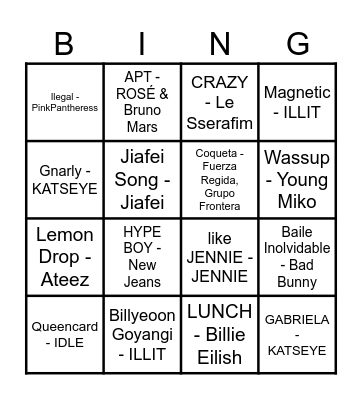 Coris birthDAY Bingo Card