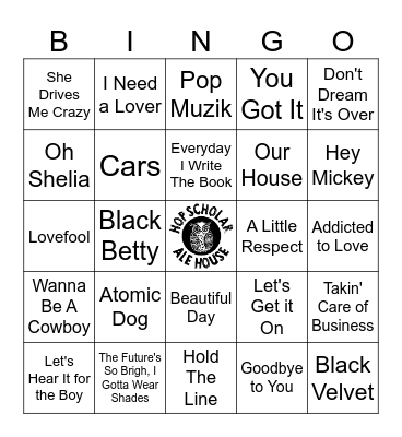 BLACK OUT ROUND Bingo Card