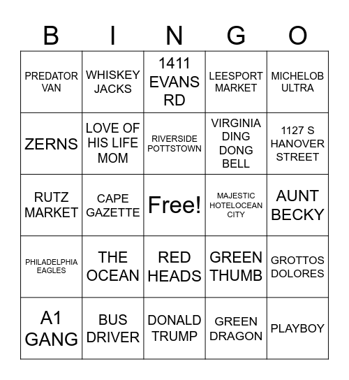ALL ABOUT POP POP Bingo Card