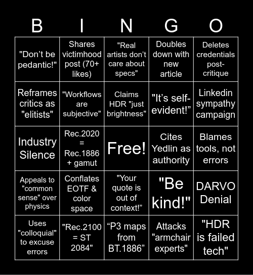 Gaslighting Bingo Card Bingo Card