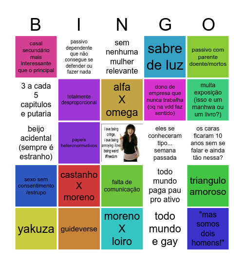 bingo BL ruim Bingo Card