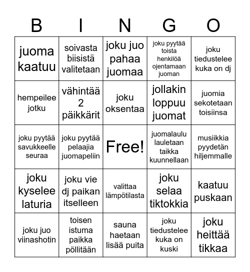 Känni bingo Card