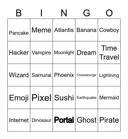 Infinite Bingo Card