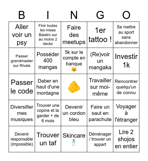 Réso Bingo Card