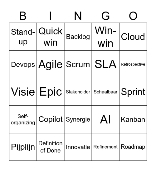 Bullshit Bingo Card