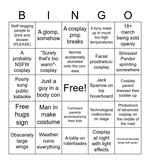 När on 2025 Bingo Card