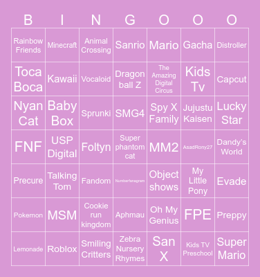 Why not bingo 3 Bingo Card