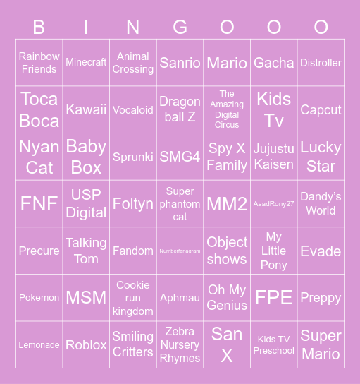 Why not bingo 3 Bingo Card