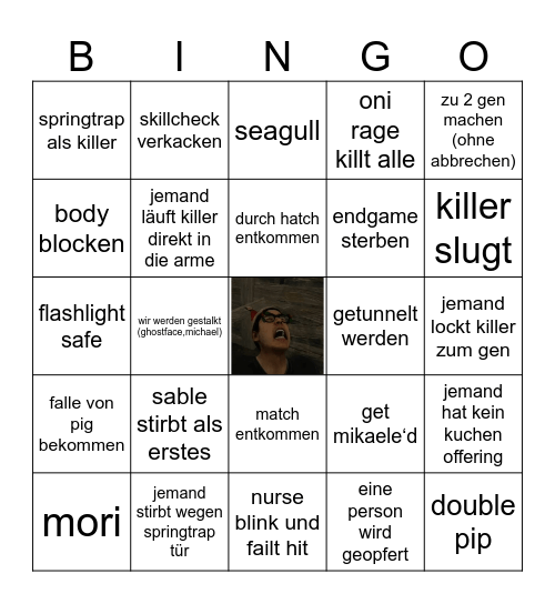 DBD Bingo 24.07 Bingo Card