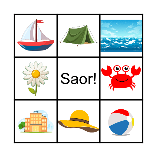 An Samhradh Bingo Card