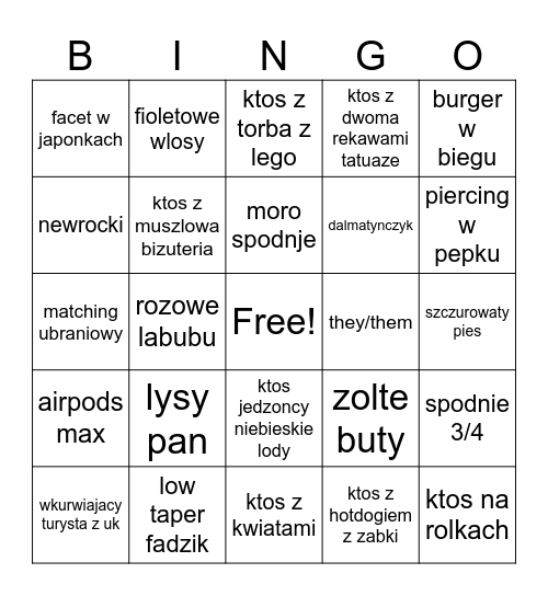 bingo krk 2 Bingo Card