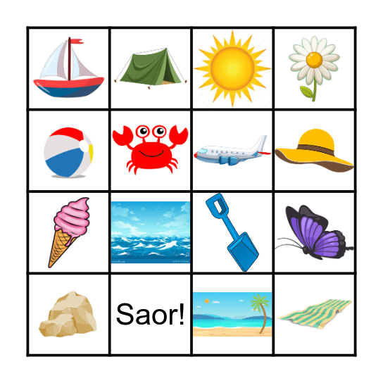 An Samhradh Bingo Card