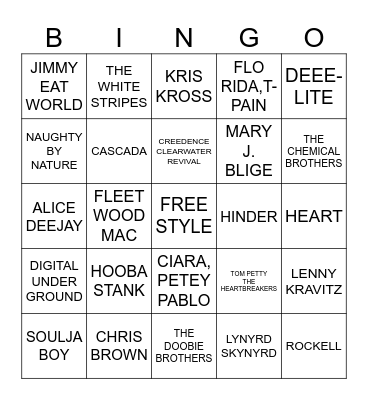 GAME #1 - The Kitchen Sink Bingo Card