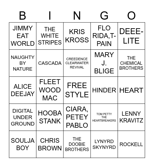 GAME #1 - The Kitchen Sink Bingo Card