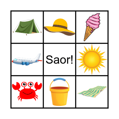 An Samhradh Bingo Card