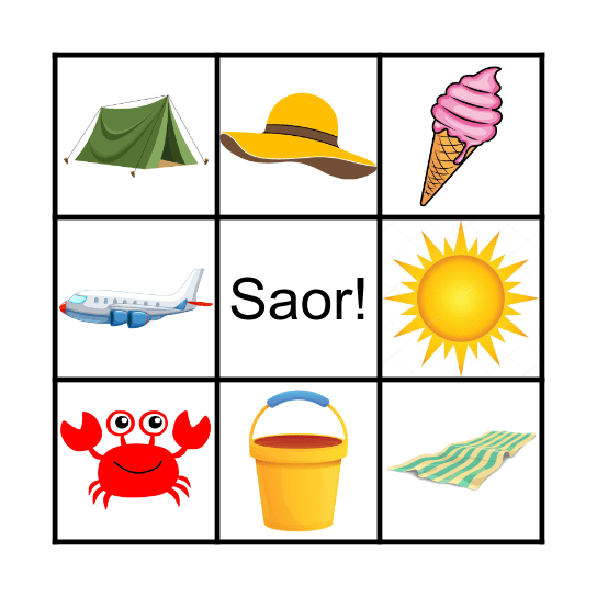 An Samhradh Bingo Card