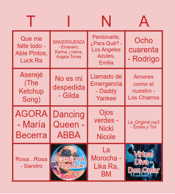 BINGO MUSICAL Bingo Card