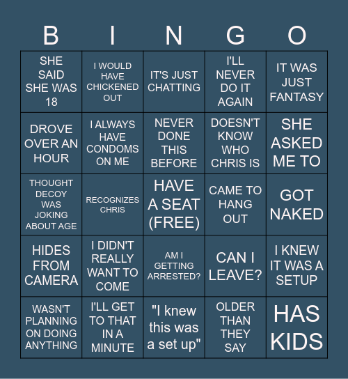 tcap bingo Card