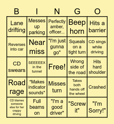 Trucking Bingo! Bingo Card