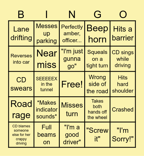 Trucking Bingo! Bingo Card