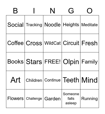 QR Code Bingo Card