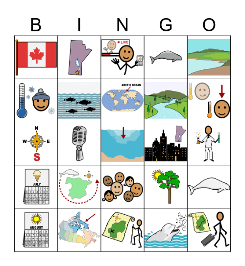 Beluga Whale Migration Bingo Card