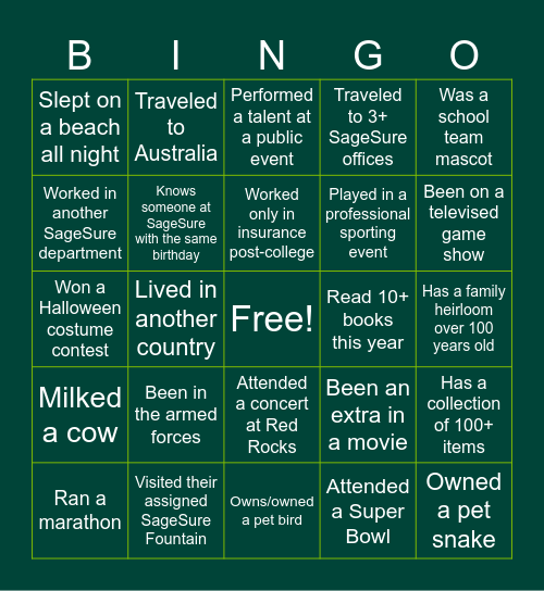 Mid-Year Conference BINGO Card
