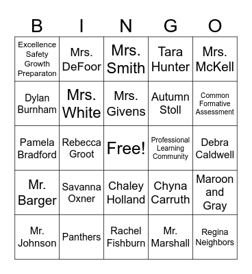 BENTON BINGO 2025 Bingo Card