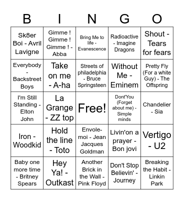 WEDDING FEST Bingo Card