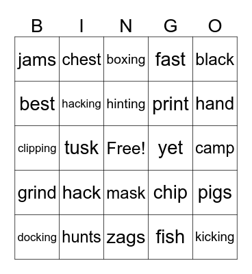 Decoding Bingo Card
