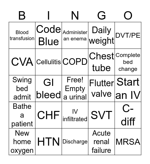 CAH BINGO Card