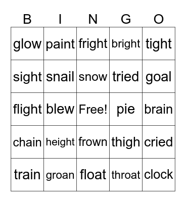 Oscar's Bingo Card