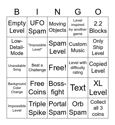 Recent Tab Bingo Card