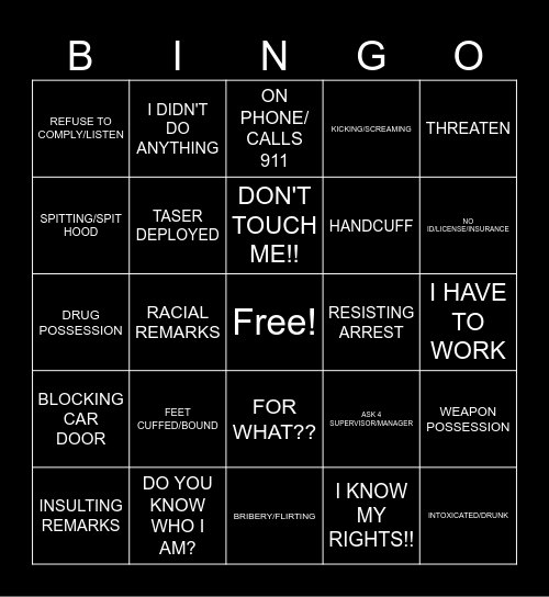 KAREN BINGO Card
