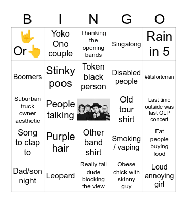 OLP Bingo Card