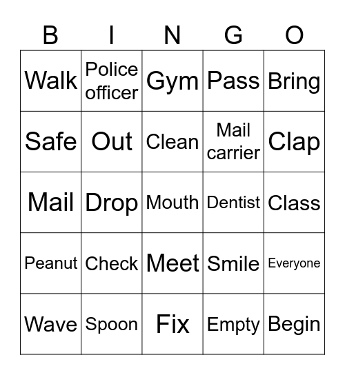 80(1) u14~15 Bingo Card