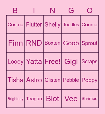 BINGO TIME Bingo Card