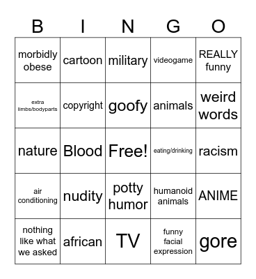 ai bingo Card