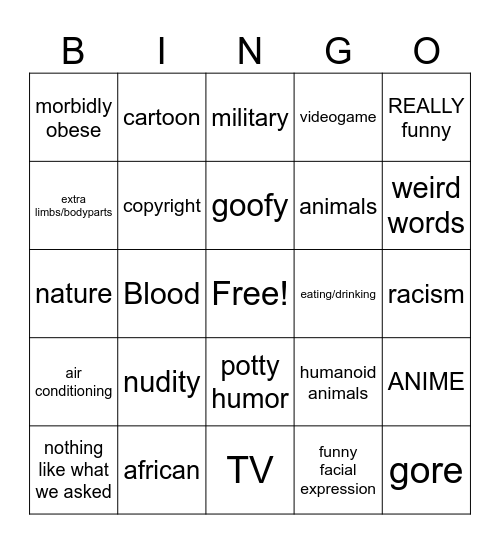 ai bingo Card